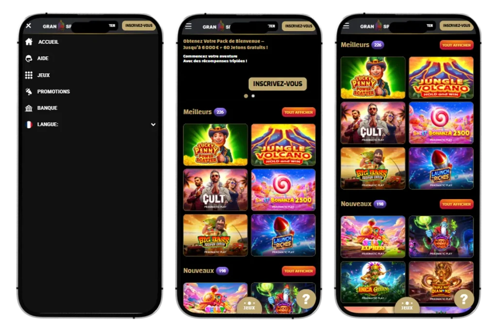 GranspinCity Casino app
