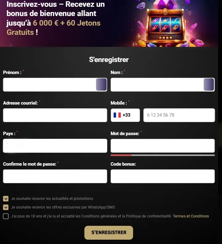 GranspinCity Casino Inscrivez-vous